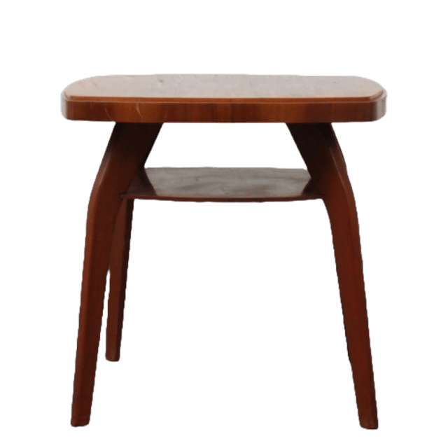 Retro Sidetable Donkerhout